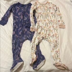Carter's Unicorn and cloud island Floral footies
